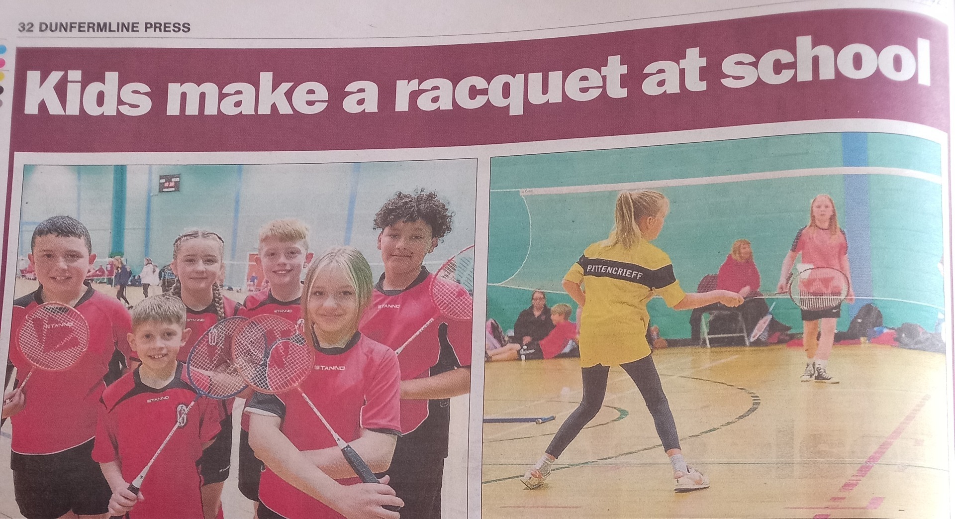 Dunfermline Press: West Fife Primary Schools’ Badminton Championships | Badminton Scotland