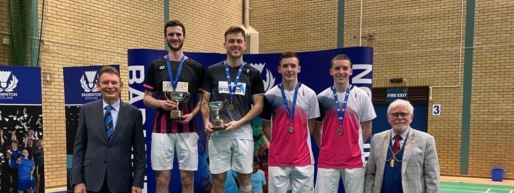 Dunn and Hall win men’s doubles at the Yonex Scottish National Badminton Championships | Badminton Scotland