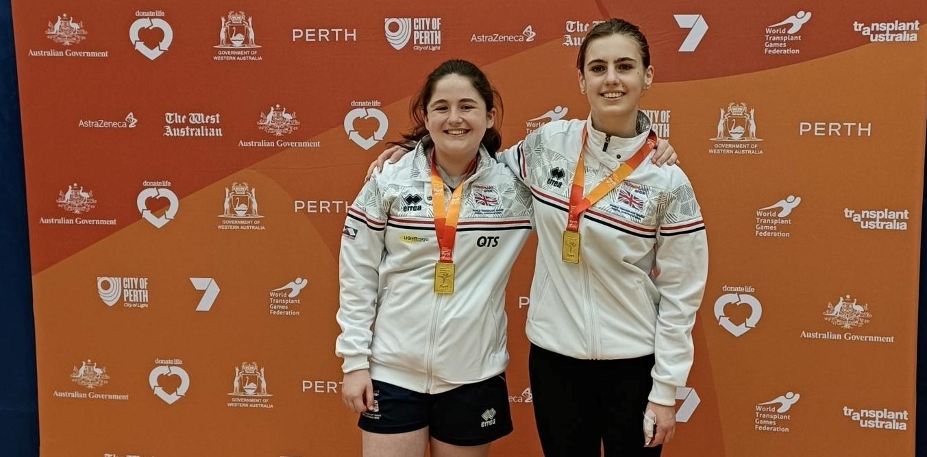 World Transplant Games 2023: Erin & Eloise Strike Gold in Perth | Badminton Scotland