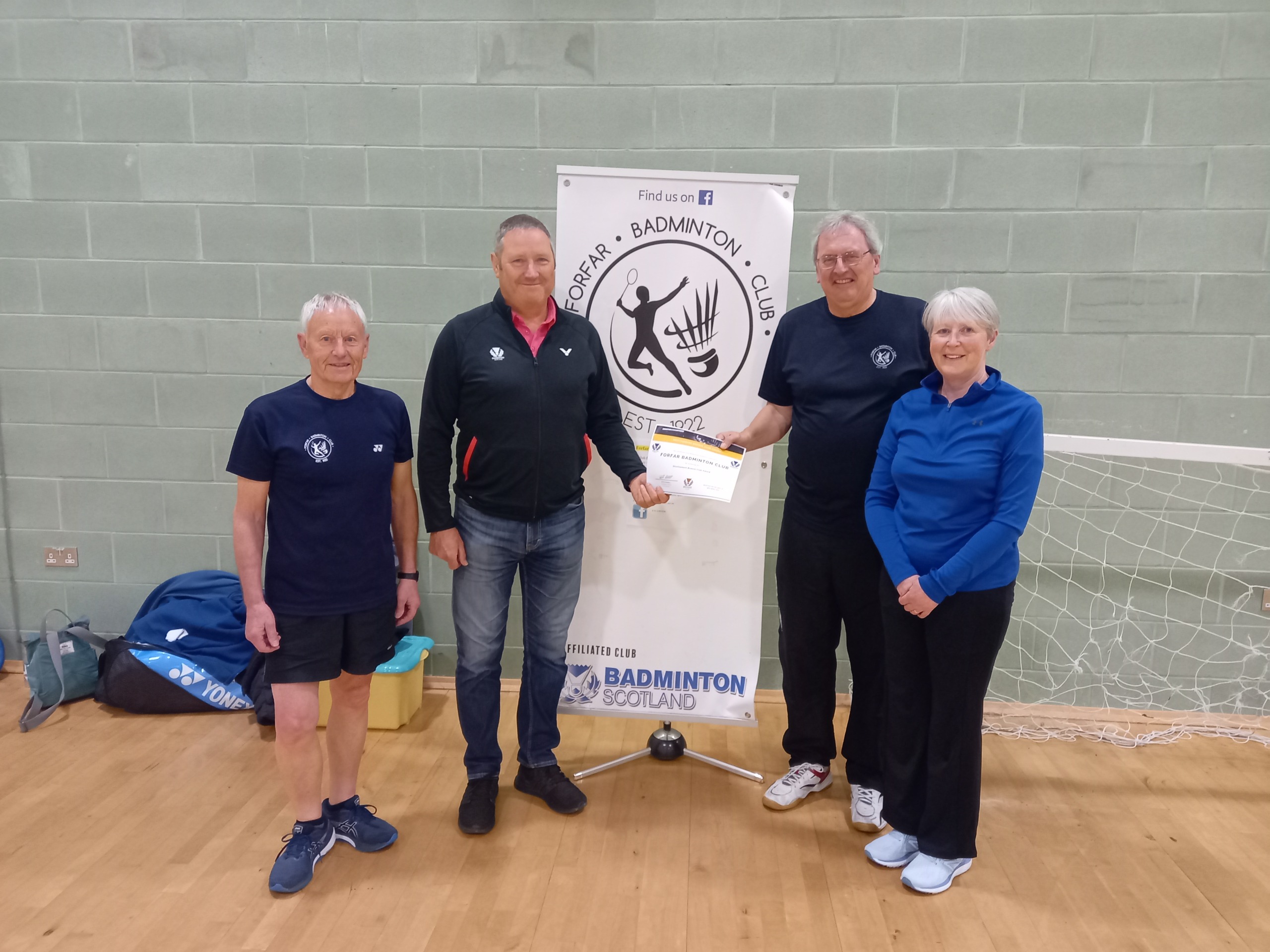 Bronze Shuttlemark Award: Forfar BC | Badminton Scotland