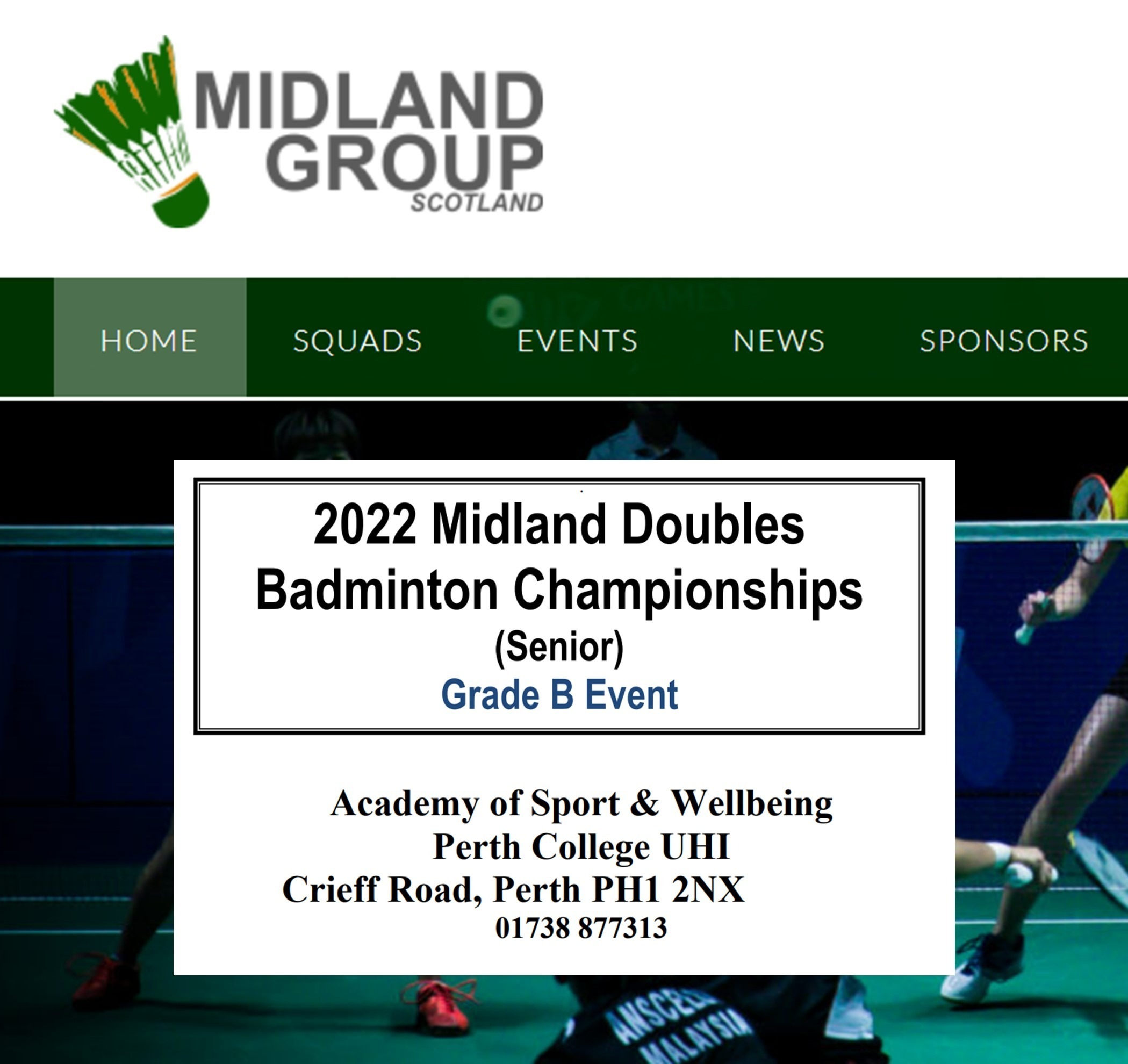 Entries still open for 2022 Midland Doubles Badminton Championships | Badminton Scotland