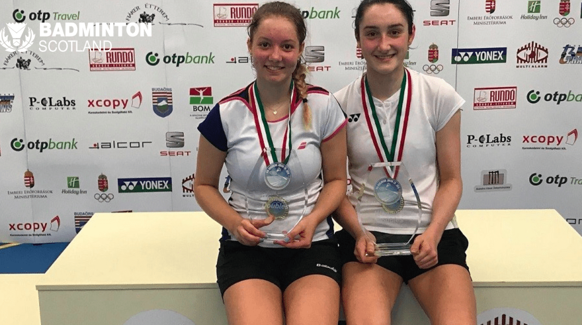 Campbell and Sugden win Hungarian International Junior | Badminton Scotland