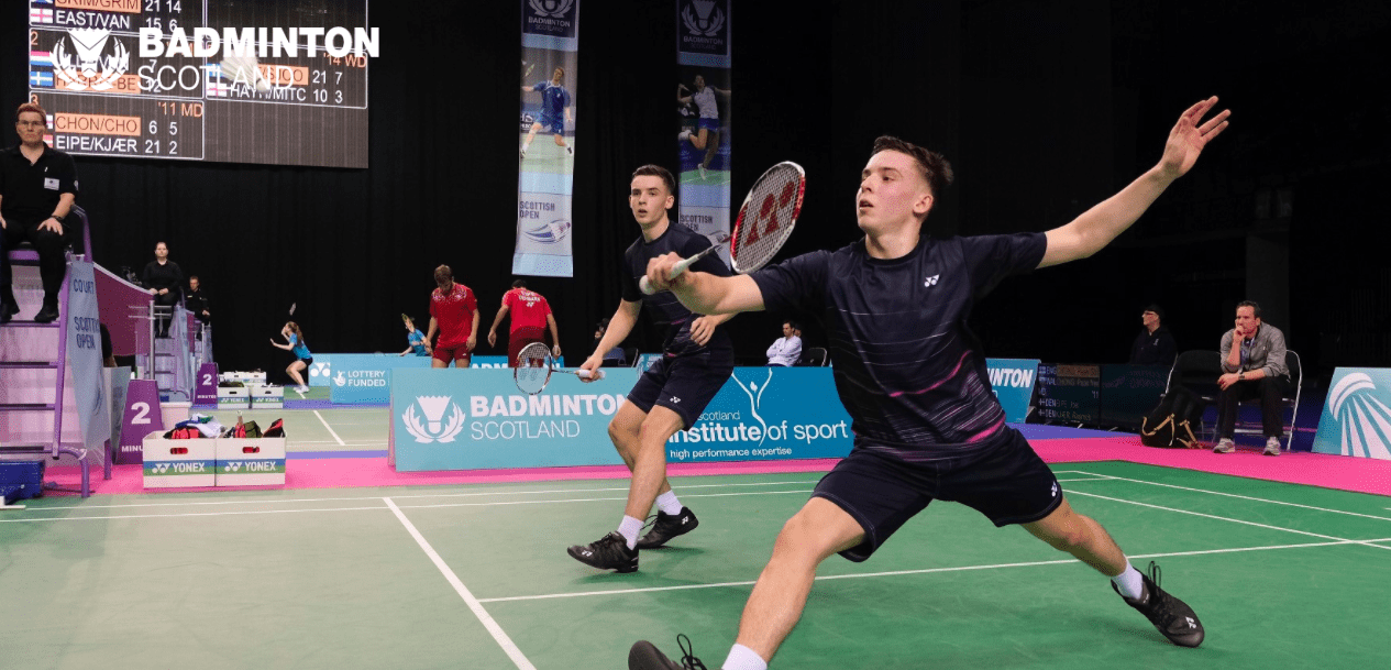 Christopher and Matthew Grimley sail into the quarter-finals of the Scottish Open | Badminton Scotland