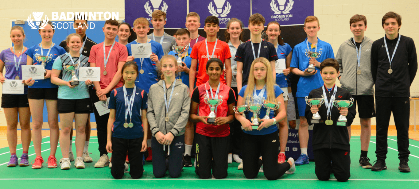 Title trebles for Apiliga and Stalker at the Under 15/19 National Junior Championships | Badminton Scotland