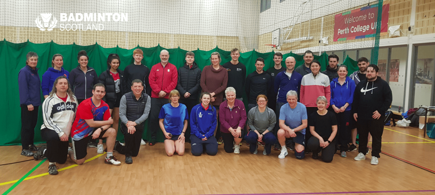 Youngsters and more experienced players competing at Sunday at the Midland Inter Club Competition on Sunday | Badminton Scotland