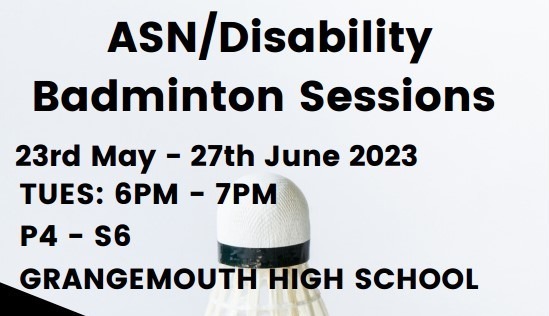 FREE ASN/Disability Badminton Sessions | Badminton Scotland