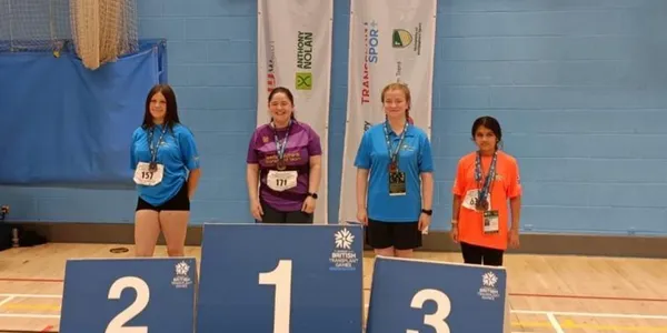 Erin McIlvaney wins Badminton Gold at the British Transplant Games | Badminton Scotland