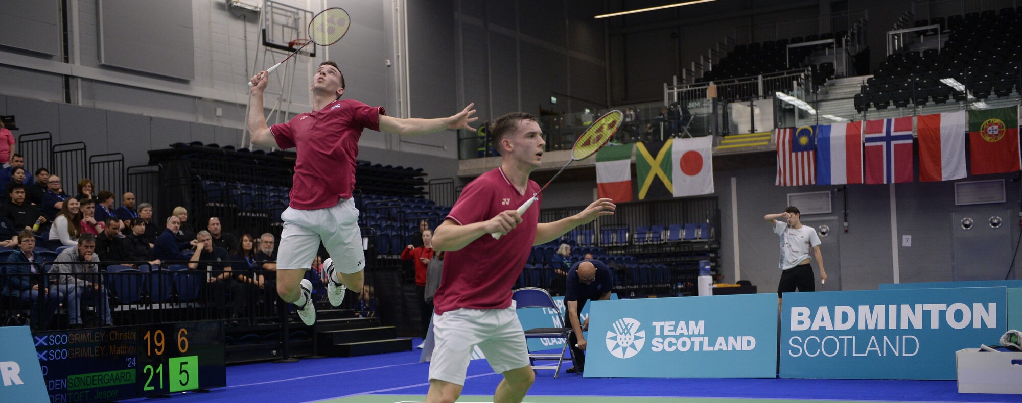 Scottish Open 2024: Scottish top seeds through to the final 8 of mens doubles | Badminton Scotland