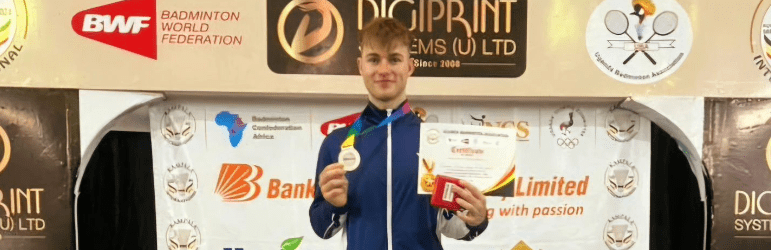 Callum Smith claims first international medal at Kampala Open | Badminton Scotland