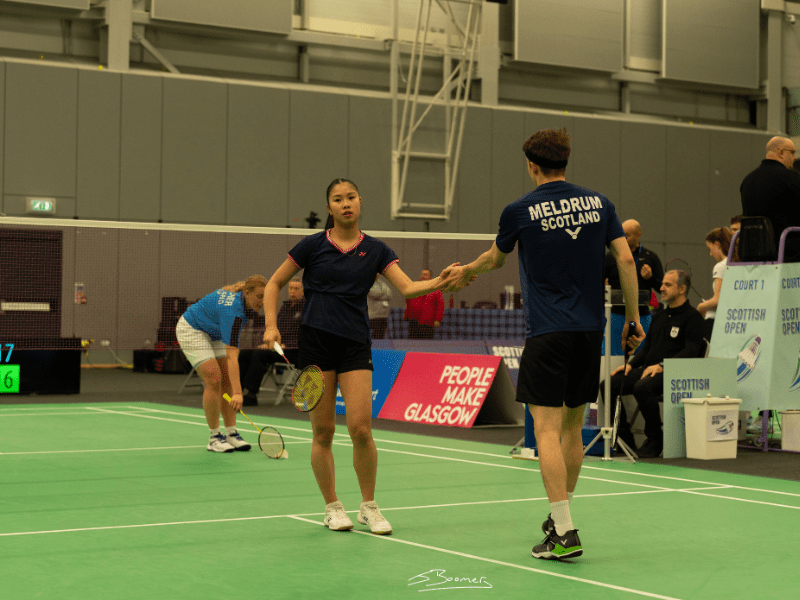 Scottish Open 2024: Katrina Chan and Angus Meldrum open the tournament in intense first game | Badminton Scotland