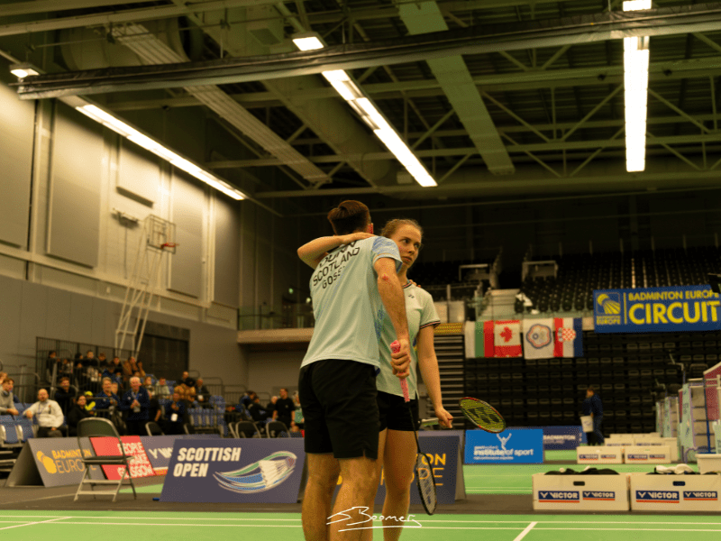 Scottish Open 2024: Dunn and MacPherson hold their nerve to go through to the mixed doubles final | Badminton Scotland