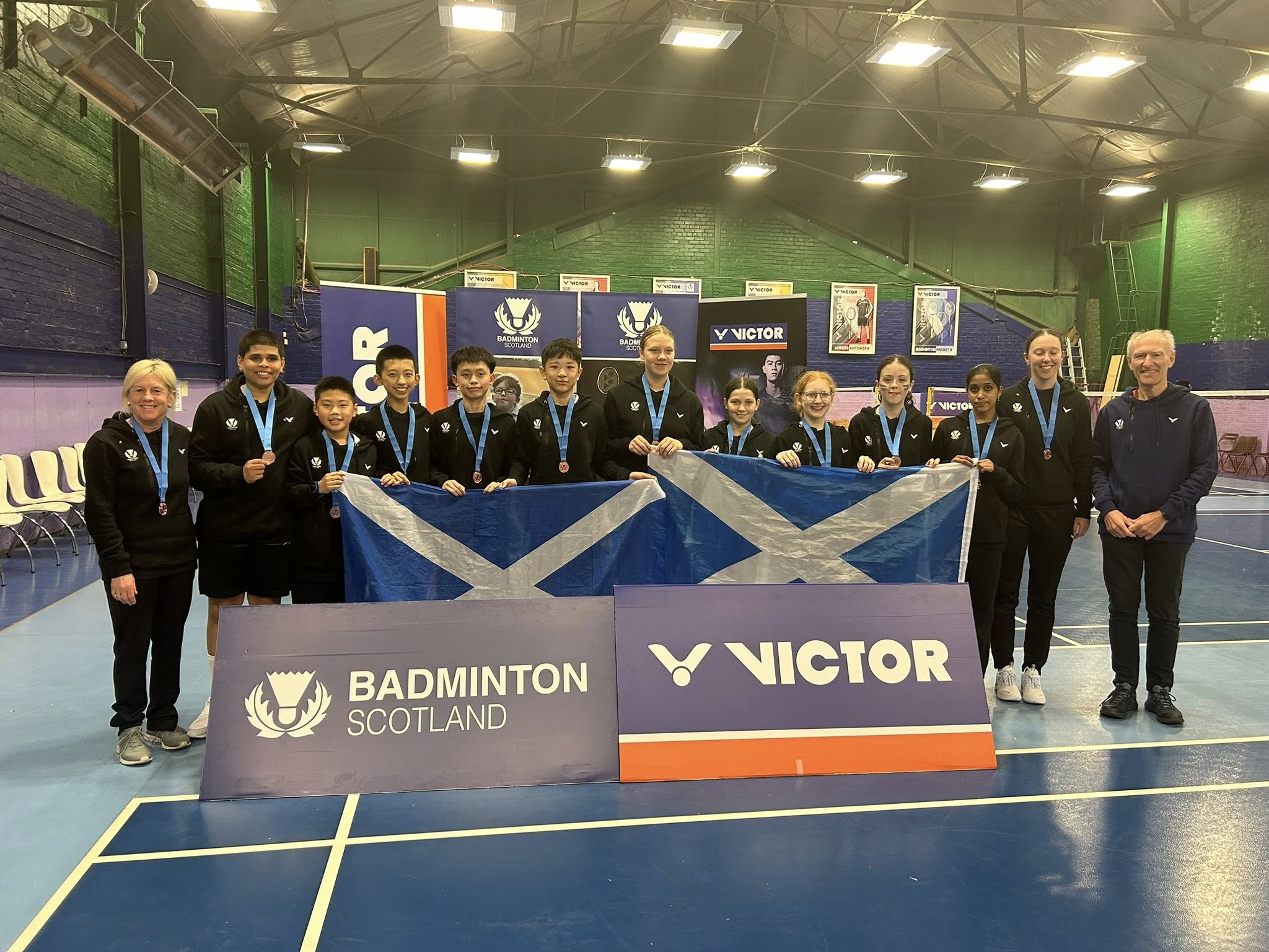 Team Scotland at the U15 Home Nations Quadrangular – a weekend filled with team support and strong performances | Badminton Scotland