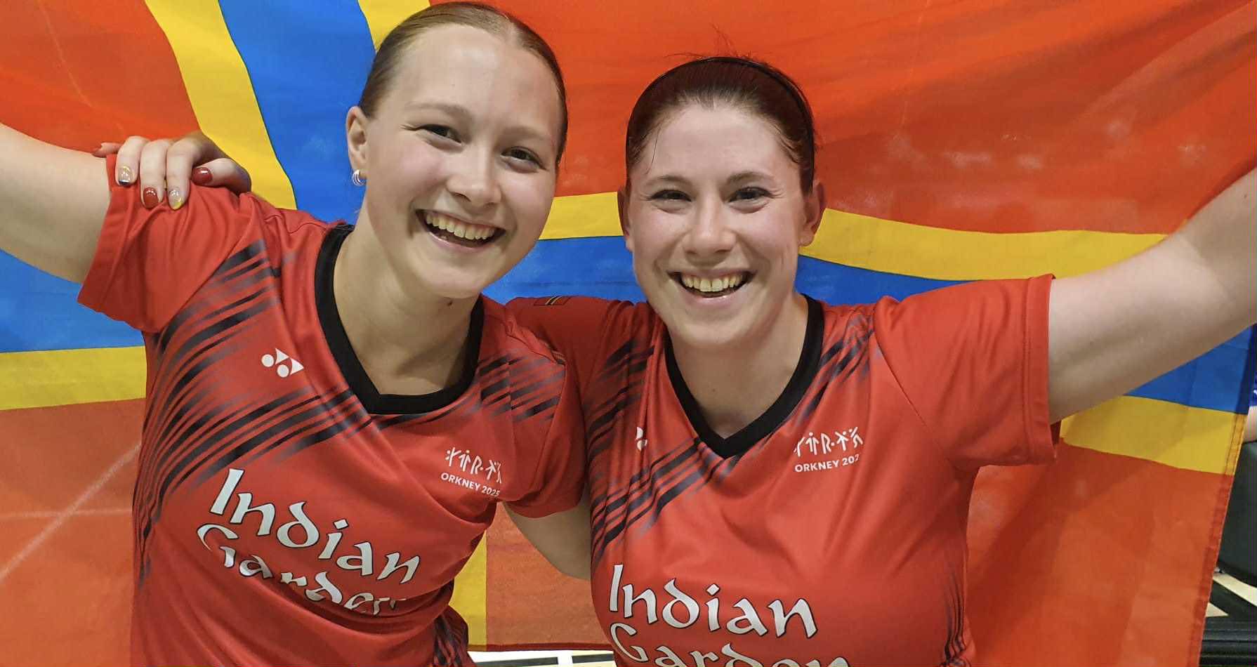 Orkney pair make history with bronze medal at Island Games | Badminton Scotland